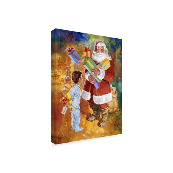 Hal Frenck 'Santa Bearing Gifts' Canvas Art,14x19